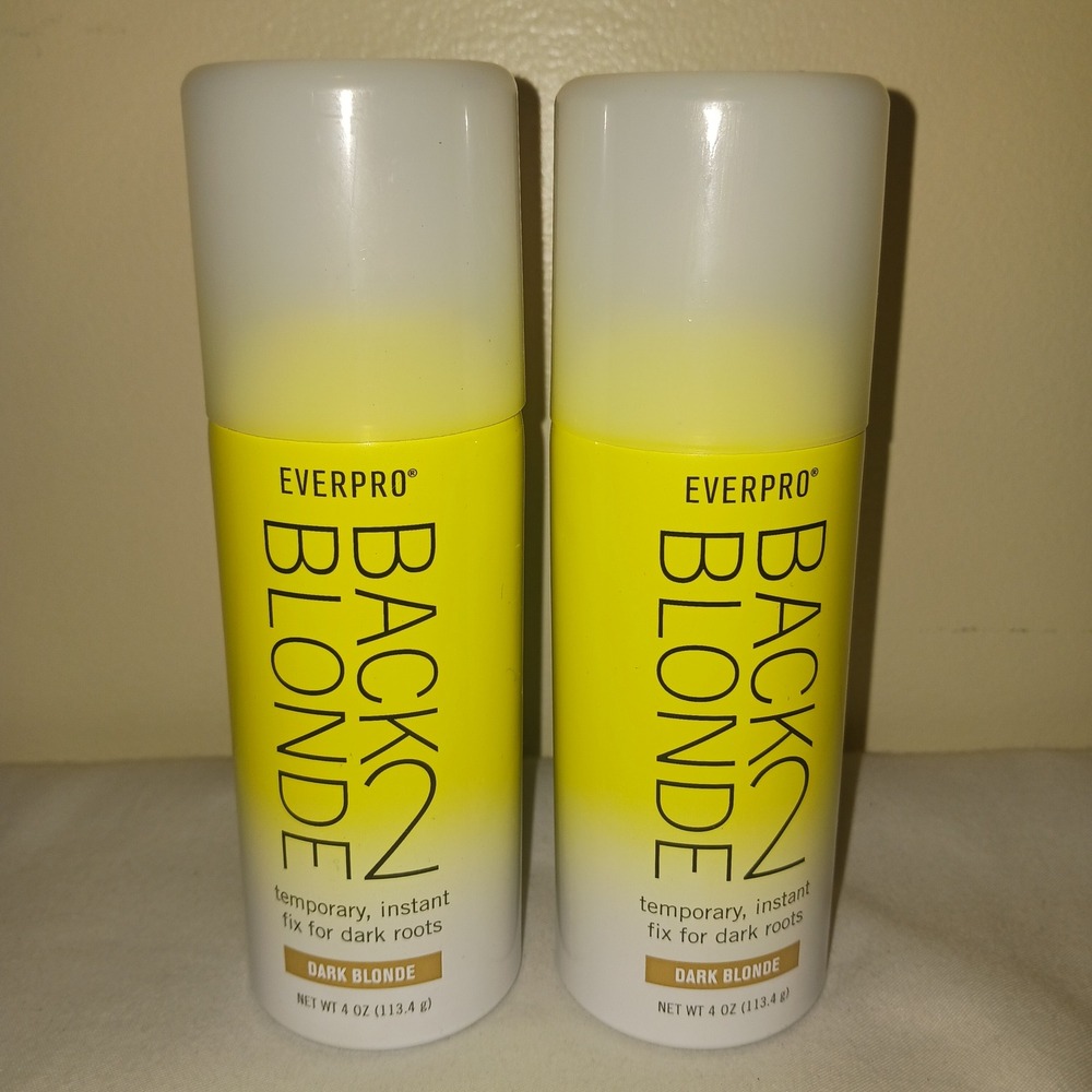 Everpro Back2Blonde Temporary Root Touch-Up Spray Dark Blonde 4oz Lot of 2